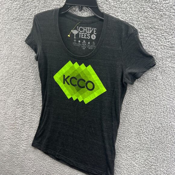 The Chivery Women's Size Small Keep Calm and Chive On Gray T-Shirt KCCO S - Picture 3 of 9